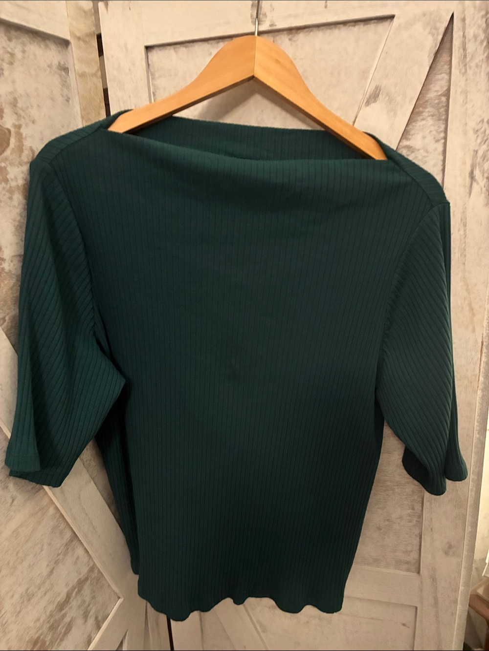 Old Navy Ribbed Dark Emerald Green Top - XXL